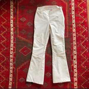 Spyder white flare winter snow ski pants spylon xtl